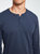 Long Sleeve Destroyed Wash Henley