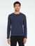 Long Sleeve Destroyed Wash Henley