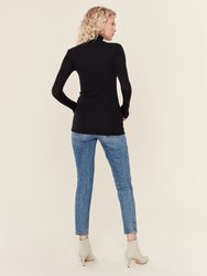 Micromodal Rib Turtleneck Sweater