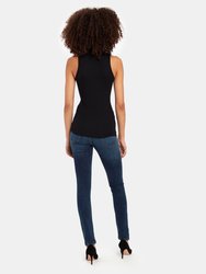 Micromodal Sleeveless Mock Neck Top