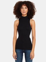 Micromodal Sleeveless Mock Neck Top