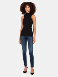 Micromodal Sleeveless Mock Neck Top