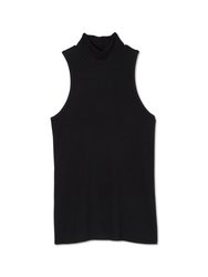 Micromodal Sleeveless Mock Neck Top