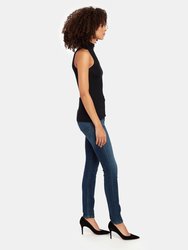 Micromodal Sleeveless Mock Neck Top