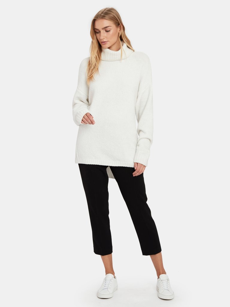 Oversized Chenille High Neck Sweater