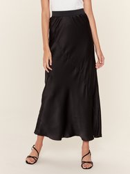 Silk Maxi Skirt - Black