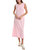 Sleeveless Swing Midi Dress In Pink