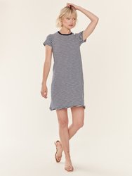 Stripe Jersey Short Sleeve Dress