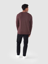 Stripe Long Sleeve Jersey Henley