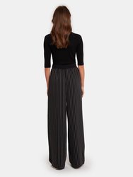 Stripe Wide Leg Pant