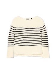 Wool Blend Boatneck Sweater