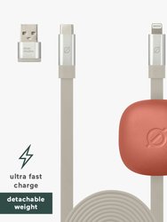 Flat + Weight Fast Charge Lightning Cable + Weight