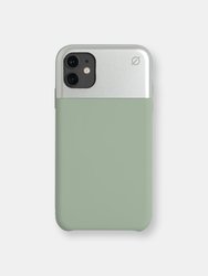 split silicone iPhone 11 case - chlorine green