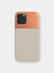 split silicone iPhone 12 Pro Max case - calcium stone