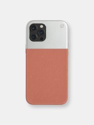 split wood fibre iPhone 12 Pro Max case - bromine orange