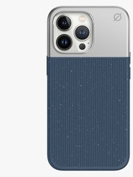 split wood fibre MagSafe iPhone 13 Pro case - ink blue