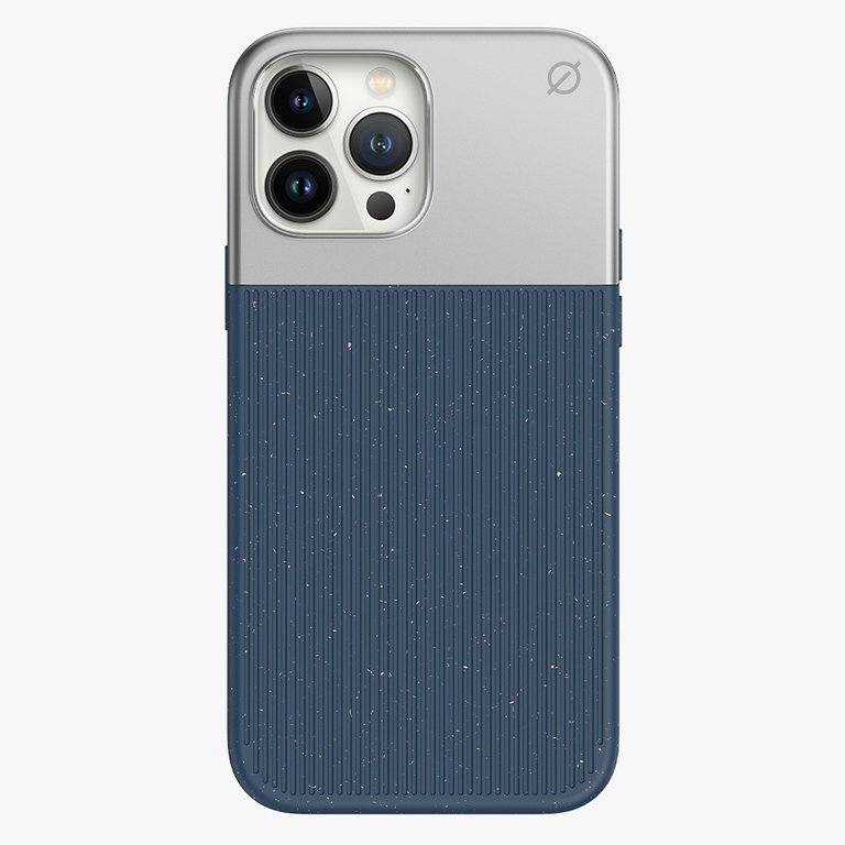 split wood fibre MagSafe iPhone 13 Pro Max case - ink blue