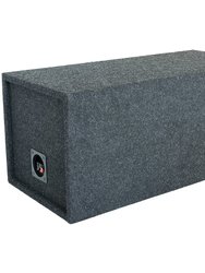 12" Dual Sealed Carpeted Subwoofer Enclosure