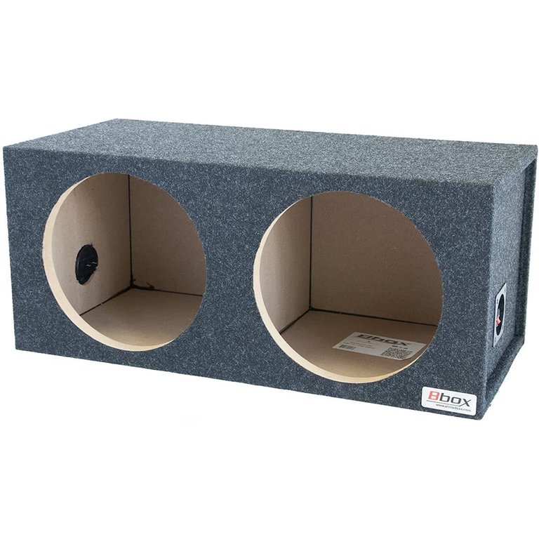 Dual 10 Inch Sealed Carpeted Subwoofer Enclosure