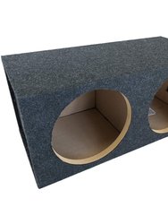 Dual 10 Inch Sealed Carpeted Subwoofer Enclosure