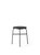 Afteroom Stool, Dining Height, Black Steel Base - Black Painted MDF