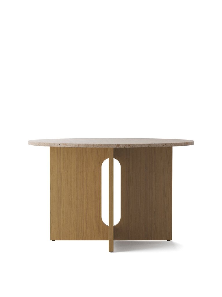 Androgyne Dining Table - Sand Stone (Top)/Natural Oak (Base)