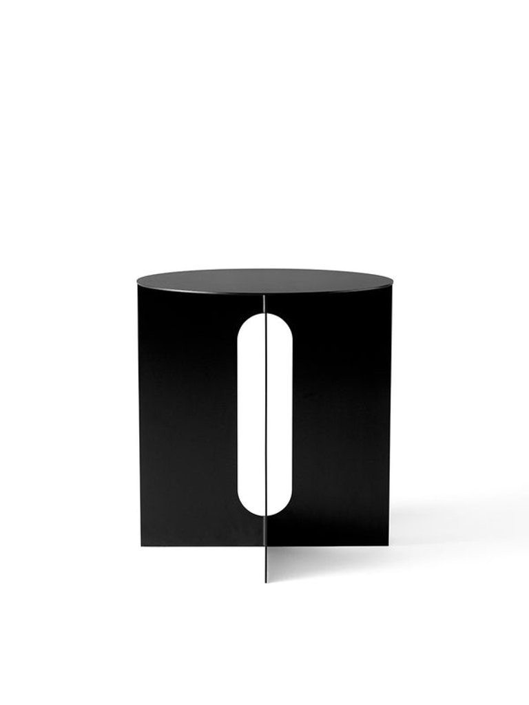 Androgyne Side Table, 16.5in - Black - All Metal