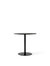 Harbour Column Table, Round Table Top, Dining Height - Black Stained Oak Veneer
