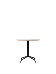 Harbour Column Table, Round Table Top, Dining Height - Sand Stone