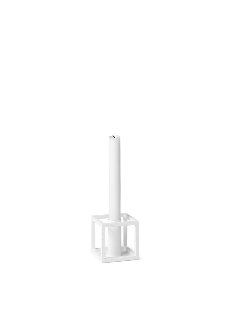 Kubus 1 Candleholder, White - White