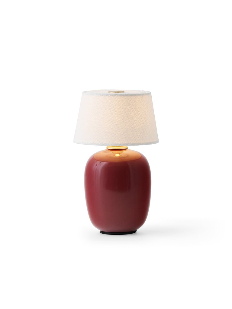Torso Table Lamp, Portable - Ruby