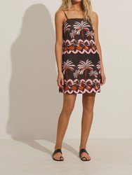 Valetta Mini Dress In Charcoal - Charcoal