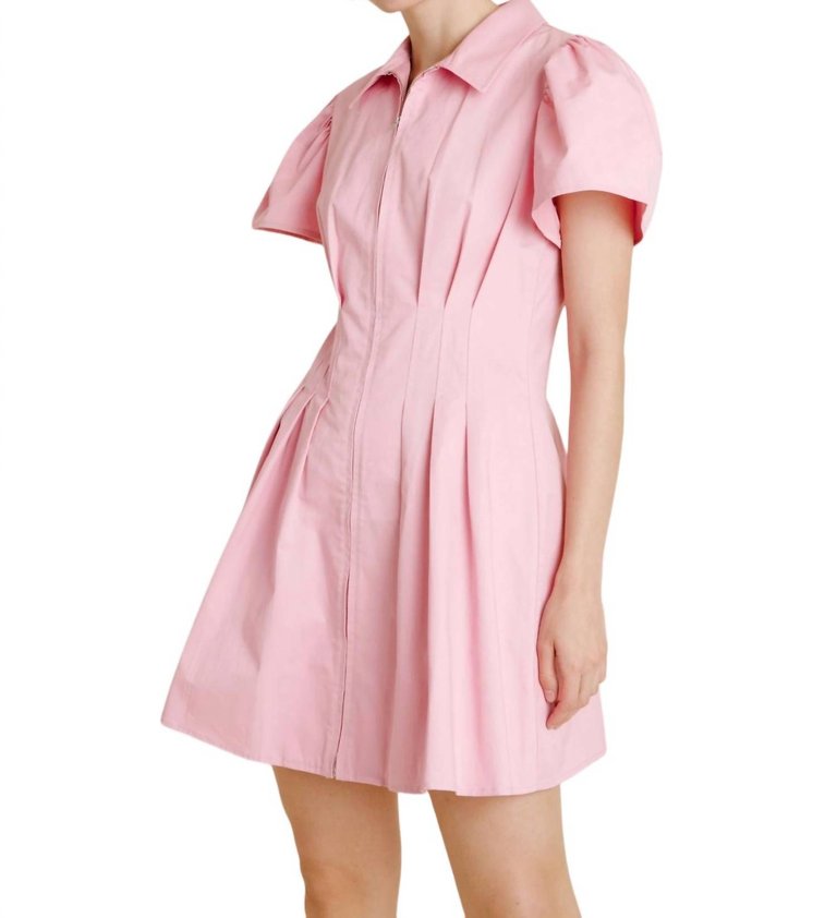 Peony Mini Dress In Light Pink