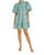 Tea Time Mini Dress In Sea - Sea