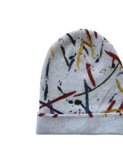 Autumn Cashmere Cashmere Paint Splatter Beanie - Sleet product