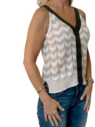 Autumn Cashmere Zig Zag Sweater Tank product