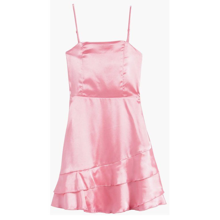 Satin Baby Doll Barbie Pink - Big Girl - Pink