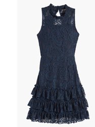 Chacha Lace Dress - Blue