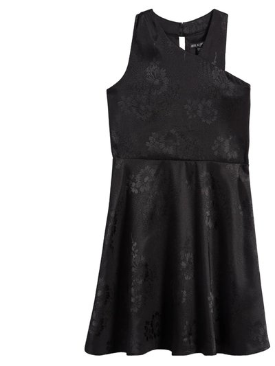 Ava & Yelly Embossed Satin A-Line Dress product