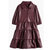 Faux Leather Dress - Brown