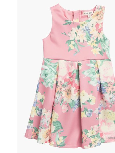 Ava & Yelly Floral Pleated Party Dress product