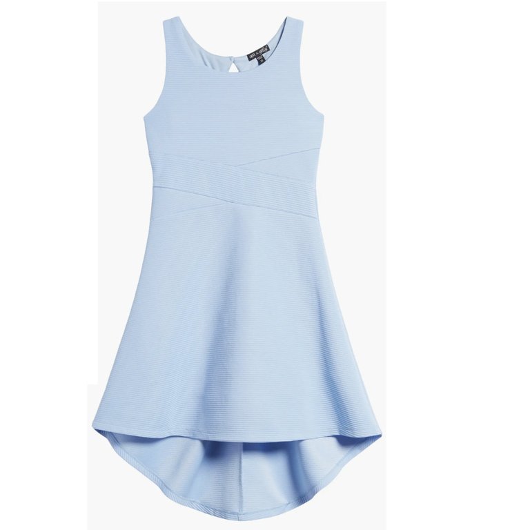 High-Low Party Dress - Blue