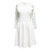 Lace Ponte Skater Dress - Big Girl - Off White