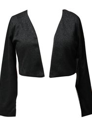 Shimmer Cardigan (Big Girl) - Black