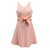 Tie Front Dress -  Peach