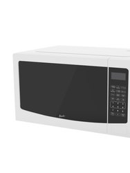 1.1 Cu. Ft. White Countertop Microwave
