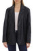 Faux Leather Boxy Blazer