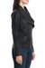 Faux Leather Drape Jacket