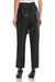 Faux Leather Paperbag Waist Tapered Trouser