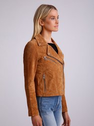 Genuine Suede Biker